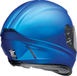 Blue satin Z1R Jackal full face street helmet for adults, size XS, with sleek aerodynamic design.