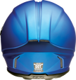Z1R Jackal Satin Blue full face street motorcycle helmet, adult XS size, with aerodynamic design and secure chin strap.