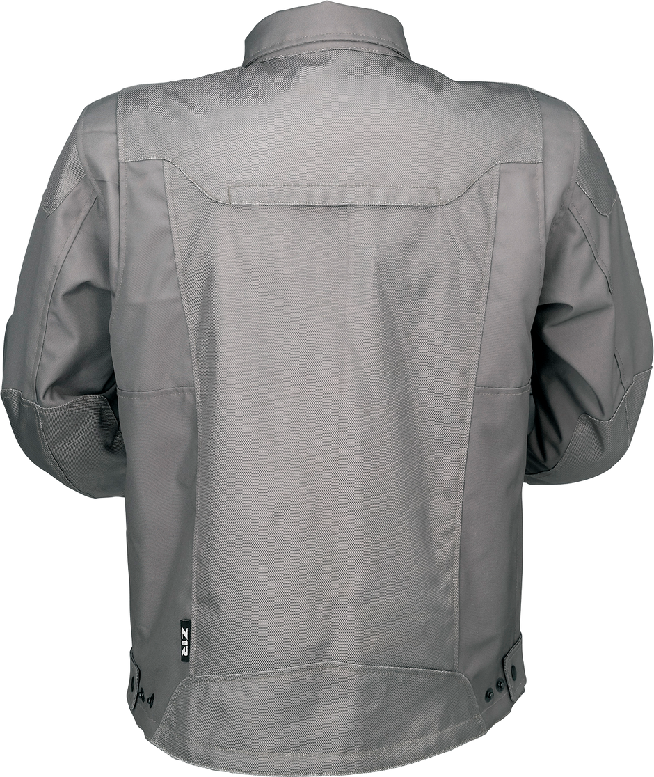 Gray Z1R Wapenshaw Jacket in large size, street apparel with a sleek design and front zipper, suitable for casual wear.