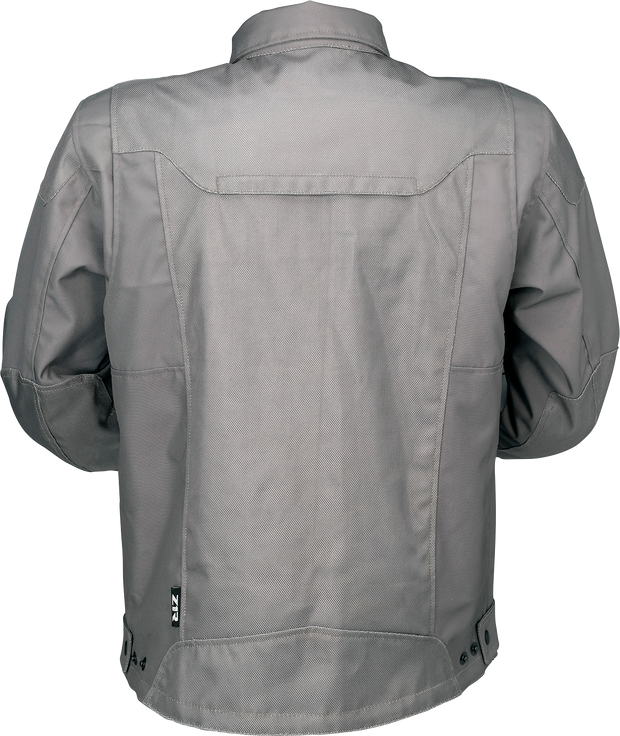 Gray Z1R Wapenshaw Jacket in large size, street apparel with a sleek design and front zipper, suitable for casual wear.