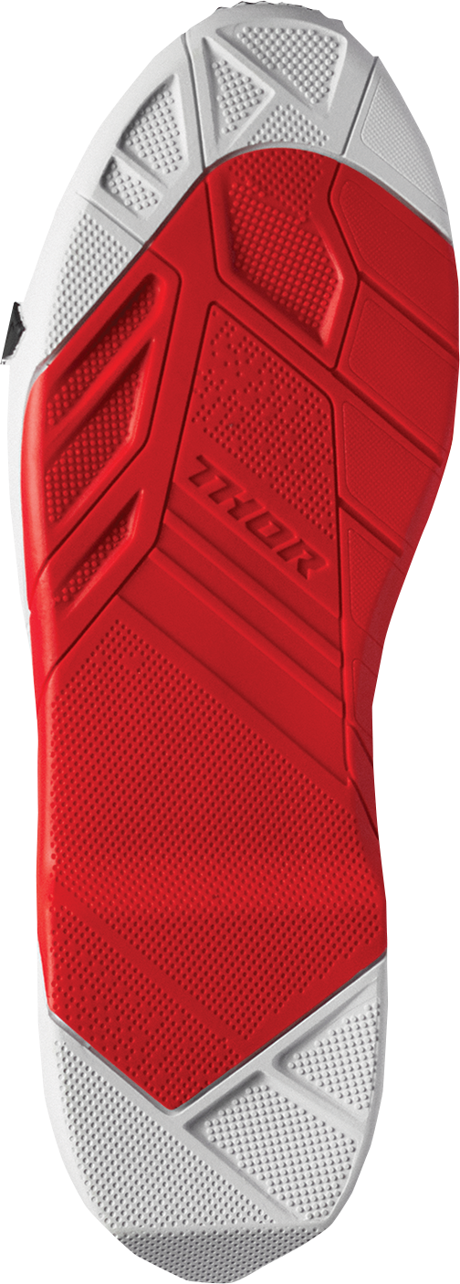 THOR Radial Frost motorcycle boots in size 7, featuring durable leather construction and protective design for riders.