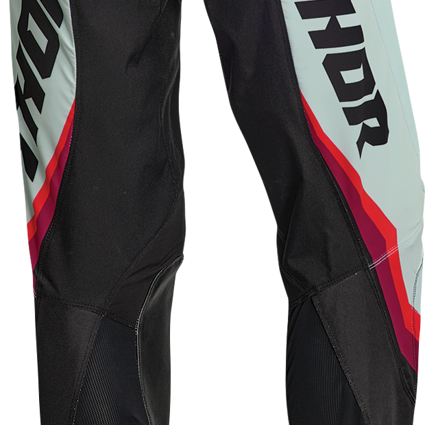 THOR Women's Pulse Rev Pants - Black/Mint - US 3/4 2902-0324