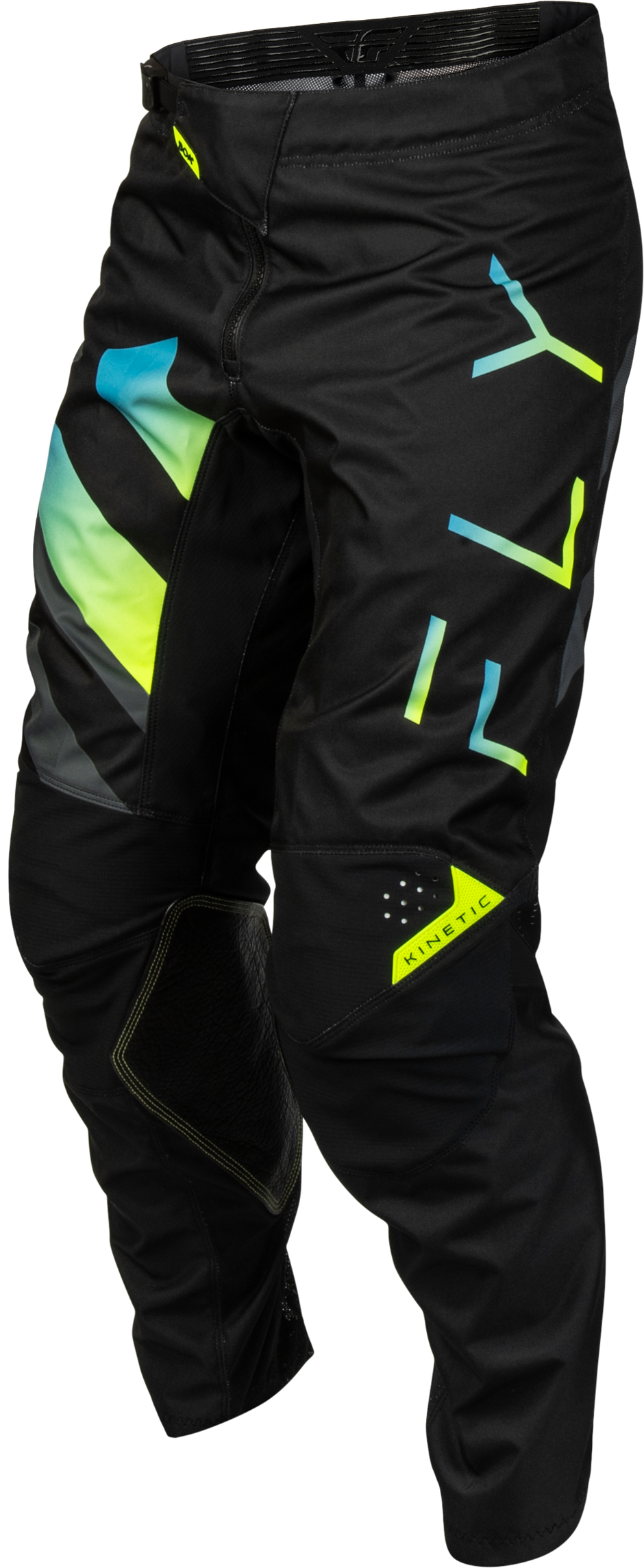 Kinetic Volt Pants Black/Grey/Teal/Yellow Sz 28