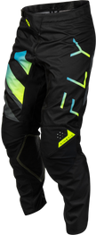 Kinetic Volt Pants Black/Grey/Teal/Yellow Sz 28