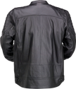Black Z1R Widower leather jacket in 5XL with classic street style and detailed stitching, displayed flat on a plain background.