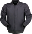 Black Z1R Shaman Bomber Jacket in large size, streetwear style with zipper details and a sleek, modern design.