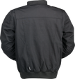 Black Z1R Shaman Bomber Jacket in Large, streetwear style with detailed stitching and sleek design.