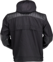 Black and red Z1R armored jacket, large size, street apparel with protective armor and stylish design.