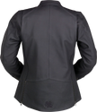 Black Z1R Women's Matchlock leather jacket in small size, featuring a stylish streetwear design and detailed leather craftsmanship.