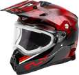Trekker Cw Conceal Helmet Elec Shld Red/Black 2x
