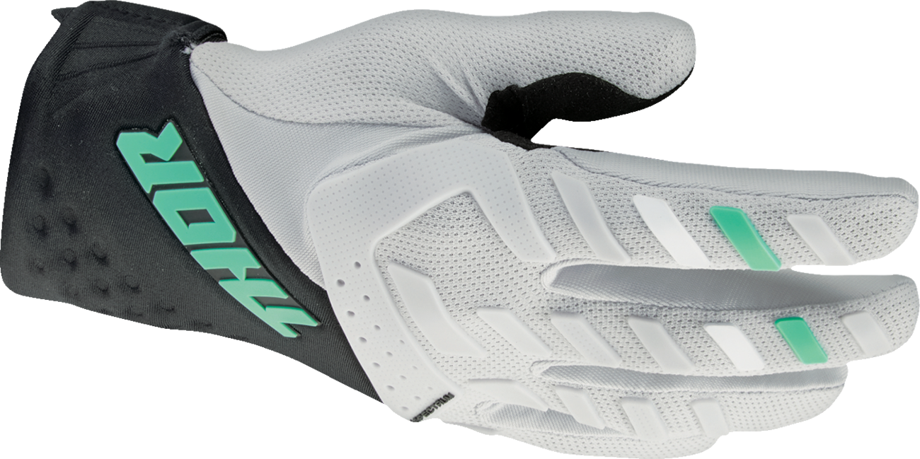 THOR Women's Spectrum Gloves - Black/Mint - Large 3331-0270
