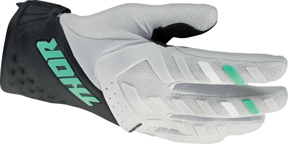 THOR Women's Spectrum Gloves - Black/Mint - Large 3331-0270