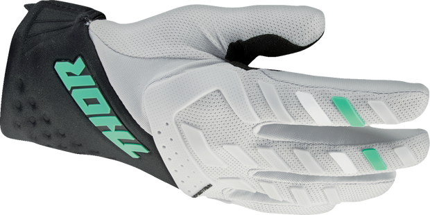 THOR Women's Spectrum Gloves - Black/Mint - Large 3331-0270