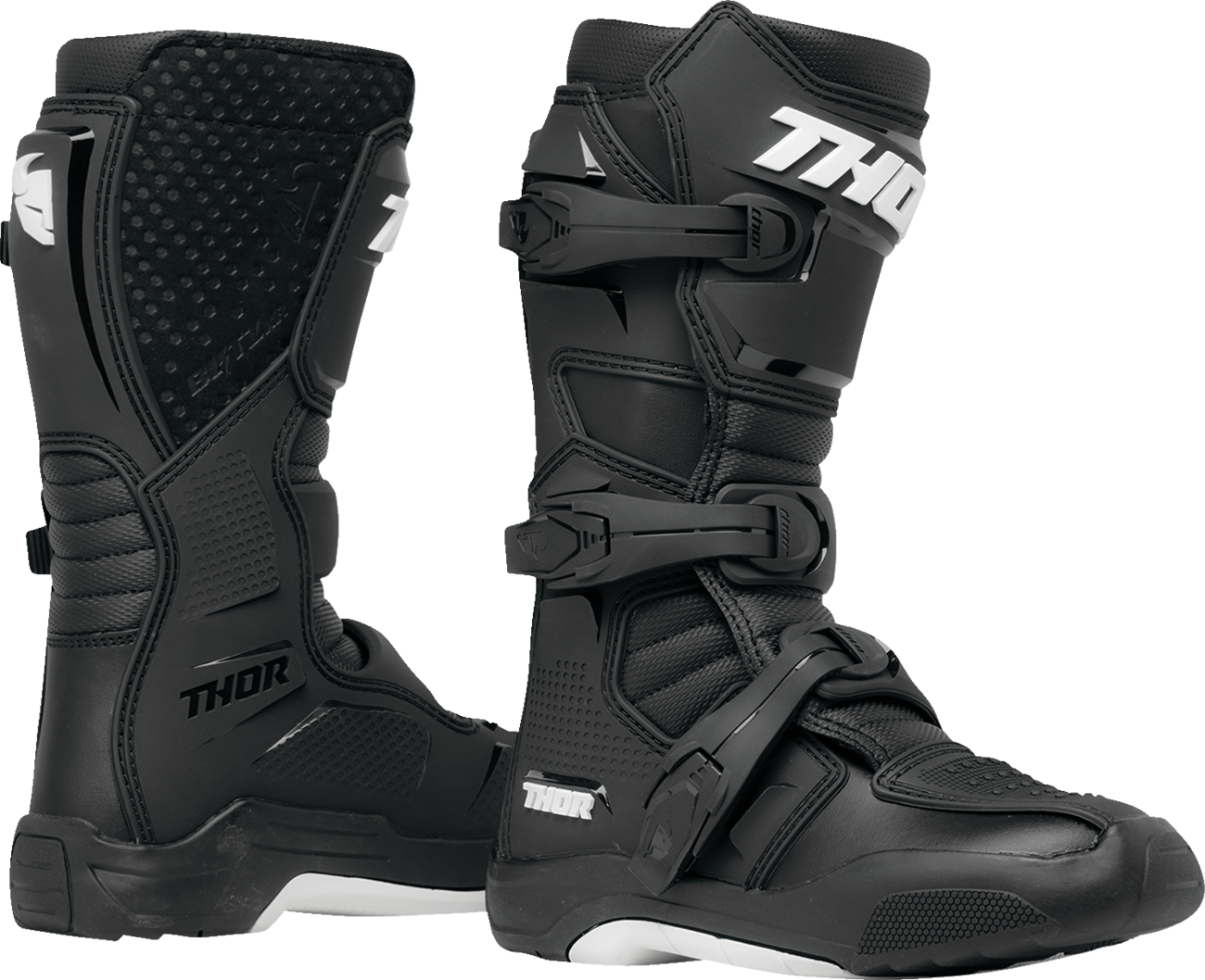 THOR Youth Blitz XR Boots - Black/White - US 1 3411-0724