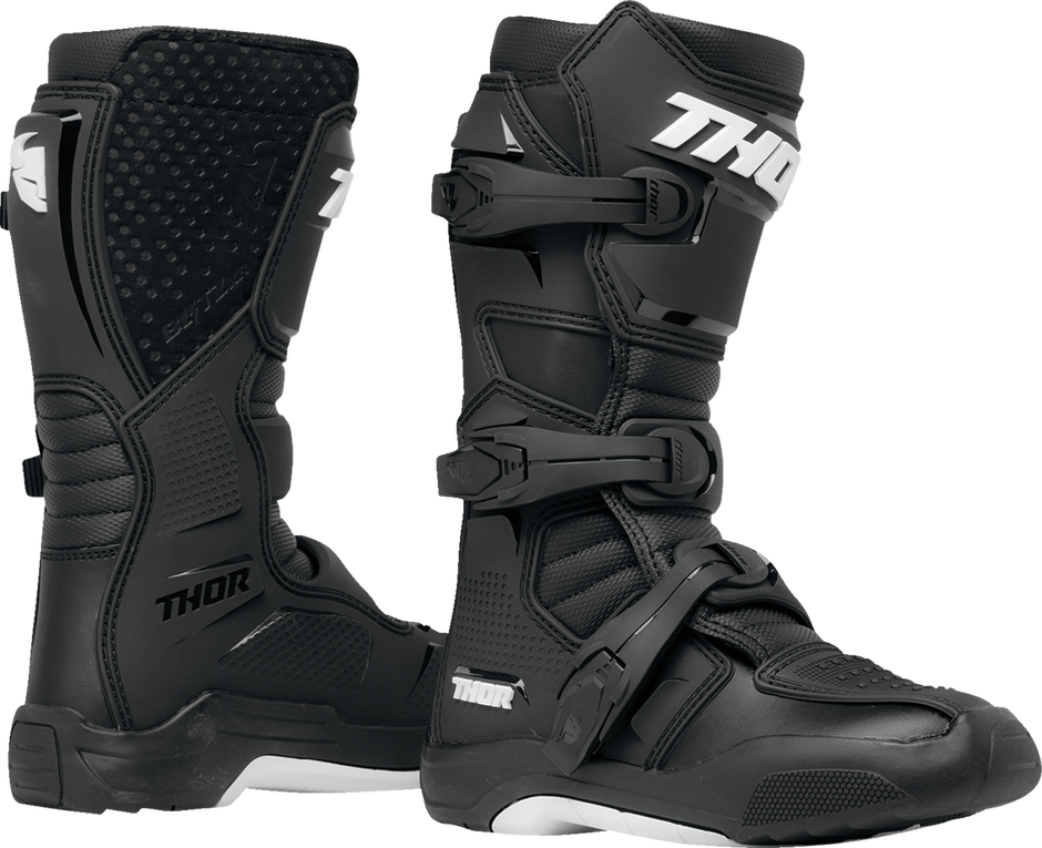 THOR Youth Blitz XR Boots - Black/White - US 1 3411-0724