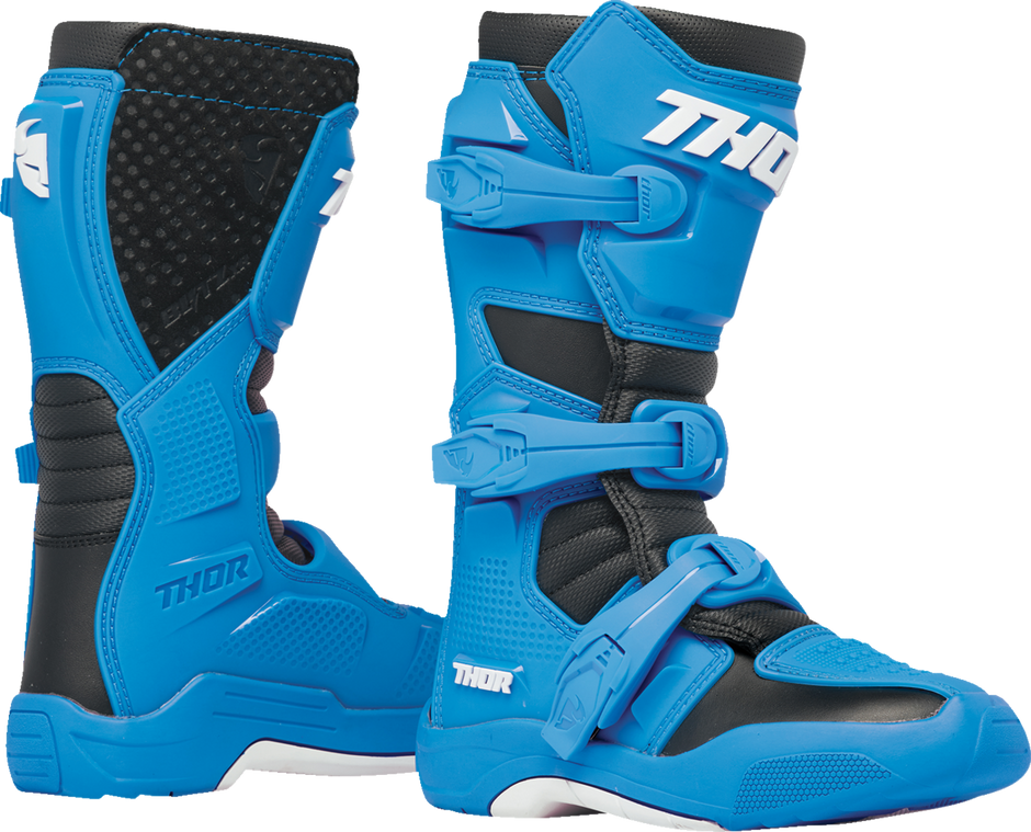 THOR Youth Blitz XR Boots - Black/Blue - US 3 3411-0733