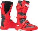 THOR Youth Blitz XR Boots - Red/Charcoal - US 3 3411-0754