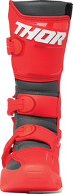 THOR Youth Blitz XR Boots - Red/Charcoal - US 3 3411-0754