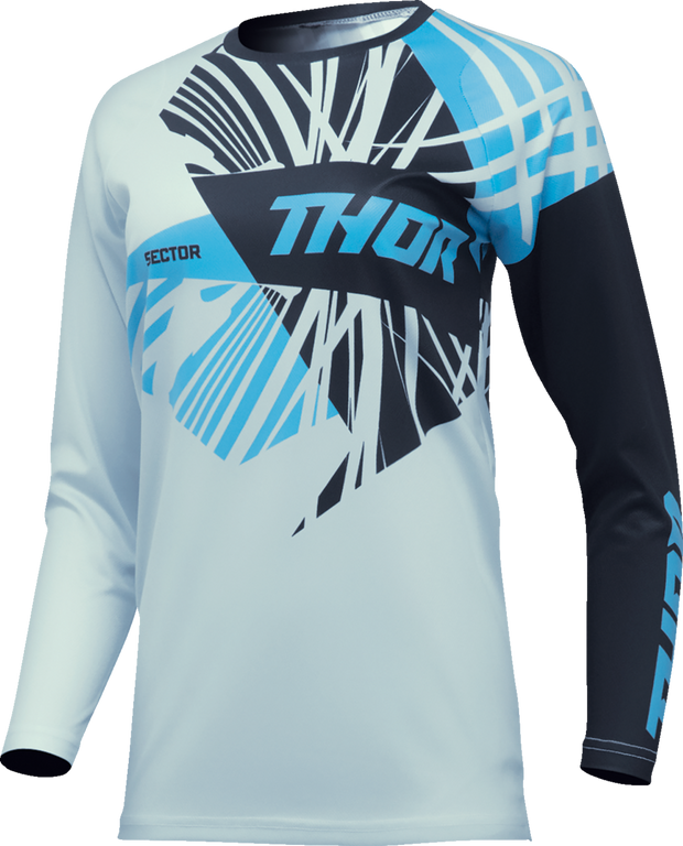 THOR Women's Sector Split Jersey - Starlight Blue/Black - Medium 2911-0290