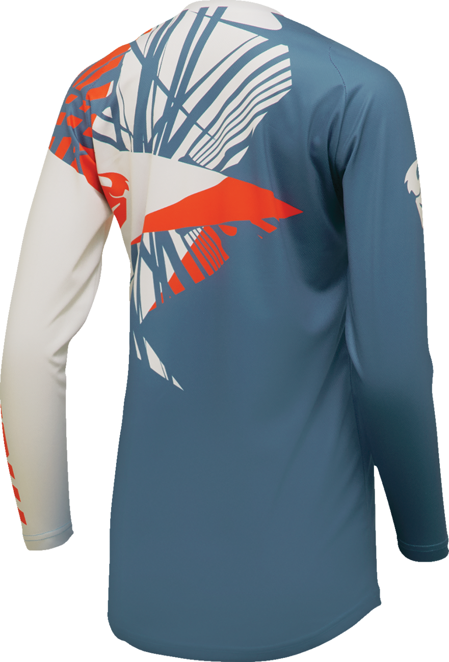 THOR Women's Sector Split Jersey - Blue Steel/Vintage White - XS 2911-0294