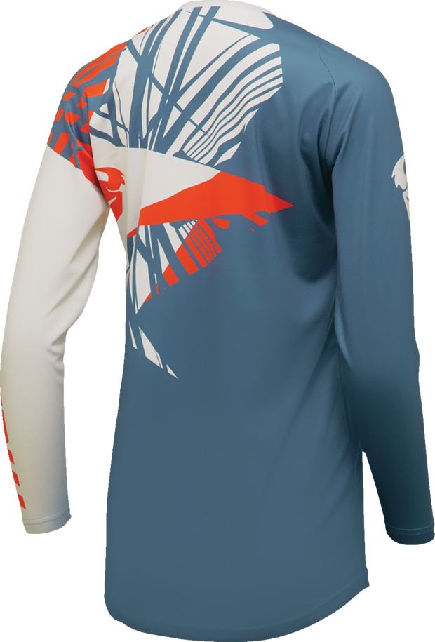 THOR Women's Sector Split Jersey - Blue Steel/Vintage White - XS 2911-0294