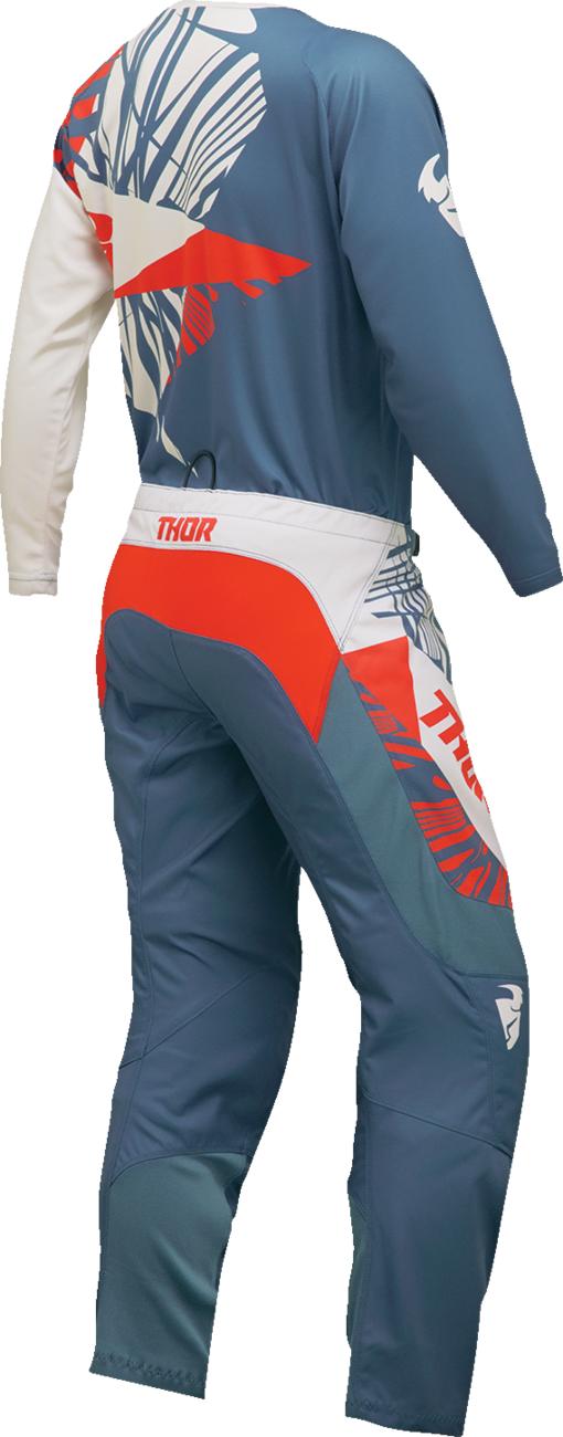 THOR Women's Sector Split Jersey - Blue Steel/Vintage White - XS 2911-0294