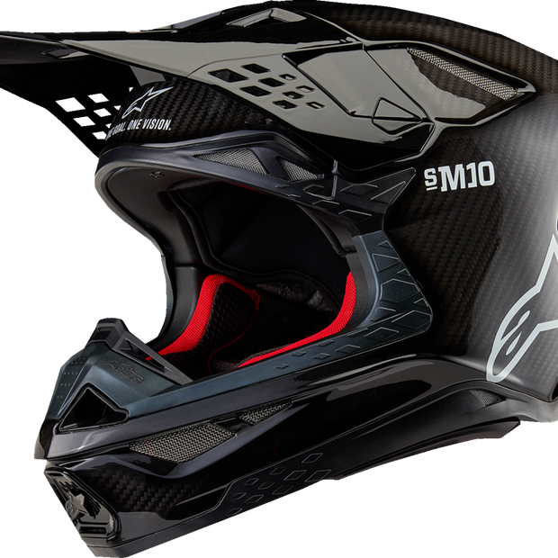 ALPINESTARS Supertech M10 Helmet - Solid - MIPS® - Gloss Black Carbon - XS 8300323-1188-XS