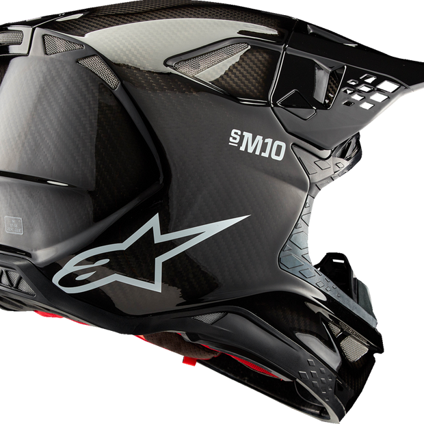 ALPINESTARS Supertech M10 Helmet - Solid - MIPS® - Gloss Black Carbon - Large 8300323-1188-L