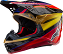 ALPINESTARS Supertech M10 Helmet - Era - MIPS® - Gloss Gold/Yellow/Rio Red - Large 8301223-5938-L