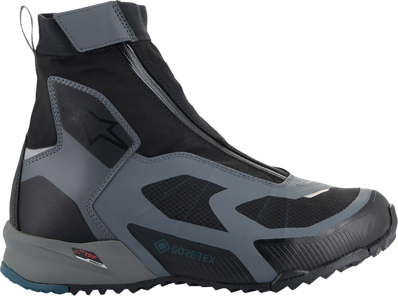 ALPINESTARS CR-8 Gore-Tex® Shoes - Black/Grey/Blue - US 8 / EU 40.5 233822412858