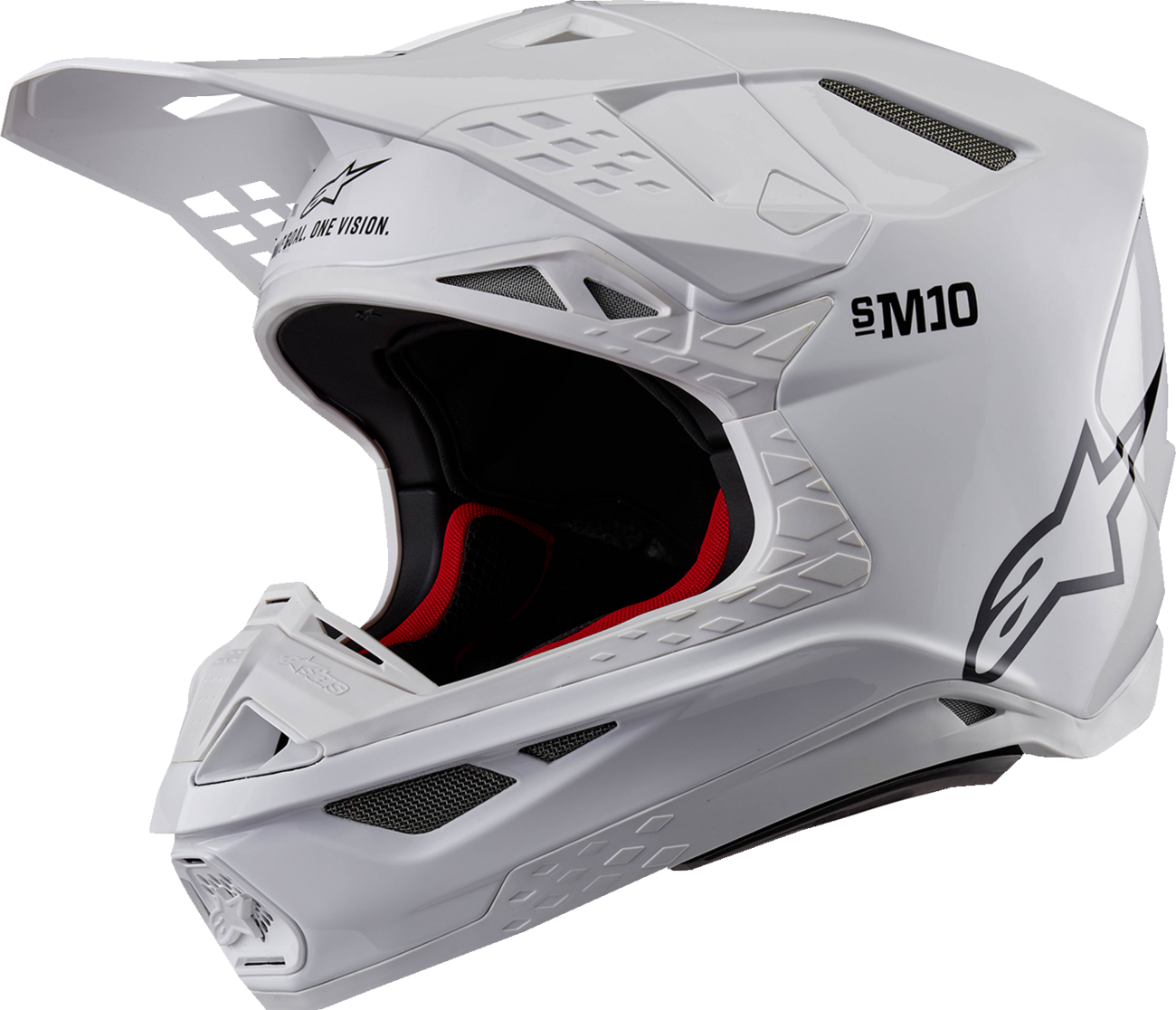 ALPINESTARS Supertech M10 Helmet - Solid - MIPS® - Gloss White - Medium 8300323-2180-M