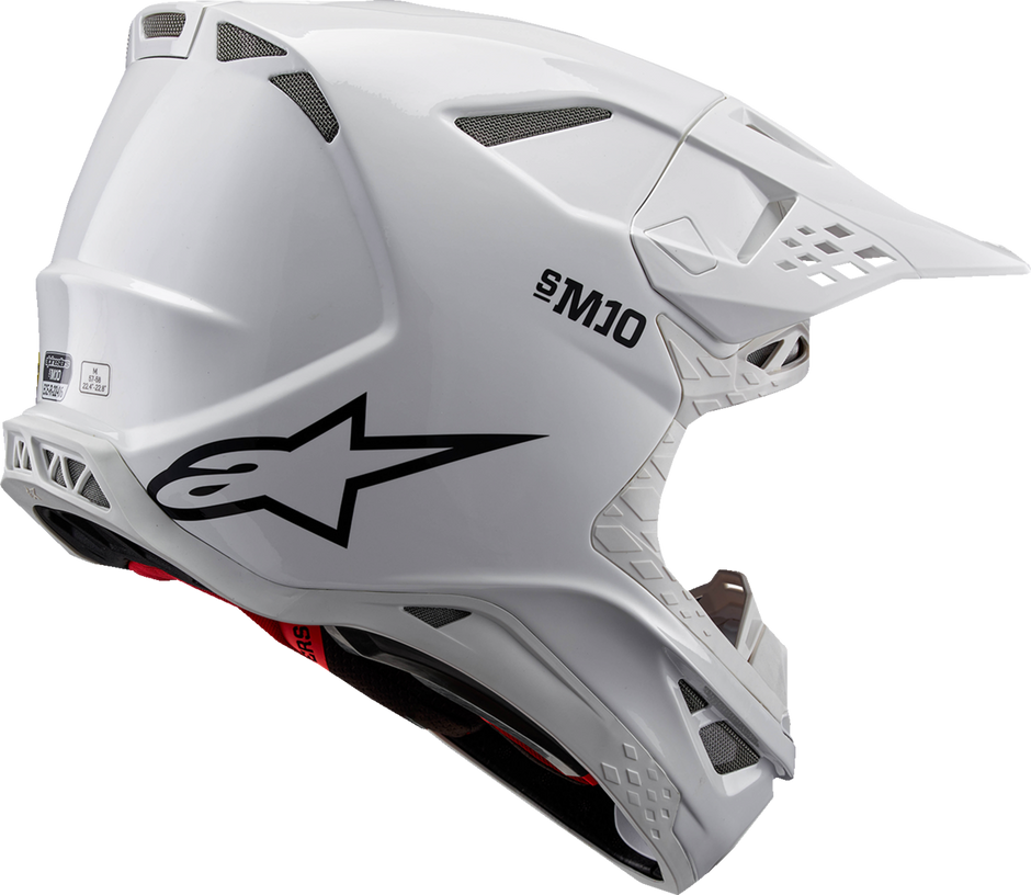 ALPINESTARS Supertech M10 Helmet - Solid - MIPS® - Gloss White - Medium 8300323-2180-M