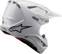 ALPINESTARS Supertech M10 Helmet - Solid - MIPS® - Gloss White - Medium 8300323-2180-M