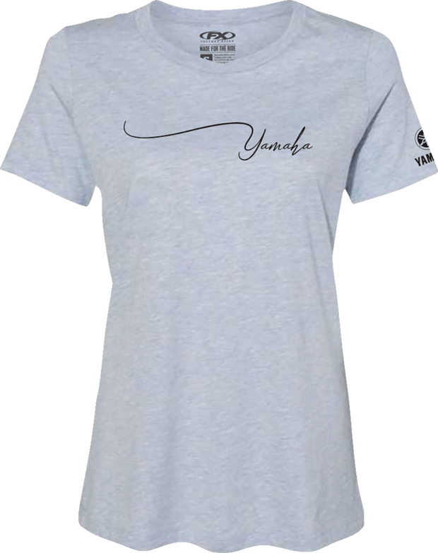 FACTORY EFFEX Women's Yamaha Signature T-Shirt - Light Heather Blue - Small 27-87240
