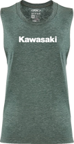 FACTORY EFFEX Women's Kawasaki Muscle Tank Top - Heather Forest Green - Small 27-87150