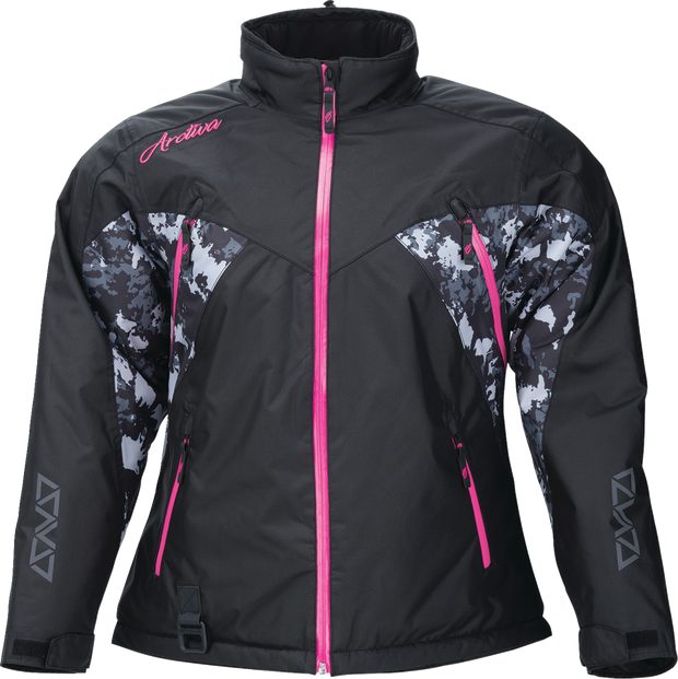 ARCTIVA Women's Pivot 7 Insulated Jacket - Black/Camo Gray/Pink - Small 3121-0846