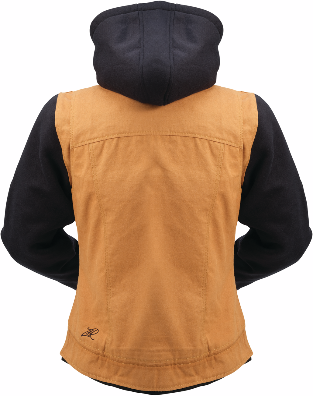 Z1R Women's Jayrod Jacket in black and tan, XS, streetwear style with a stylish, casual fit and detailed design.