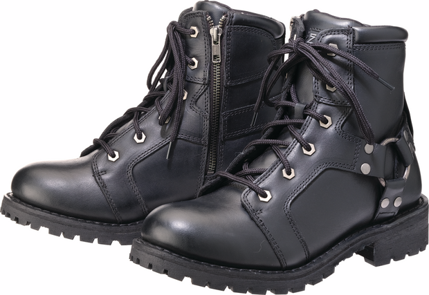 Black Z1R women's high rise boots in US size 6.5, featuring stylish design and sleek ankle-high silhouette.