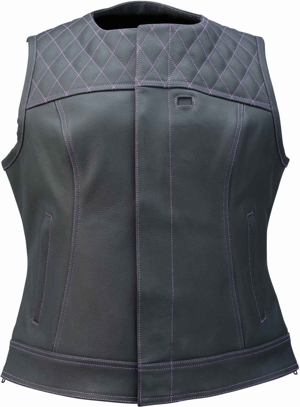 Black Z1R Women's Werk Vest in XS, streetwear style, showing front view with zipper and pocket details.