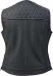 Black Z1R Women's Werk Vest in XS, street apparel with a sleek design, featuring a fitted silhouette and stylish details.