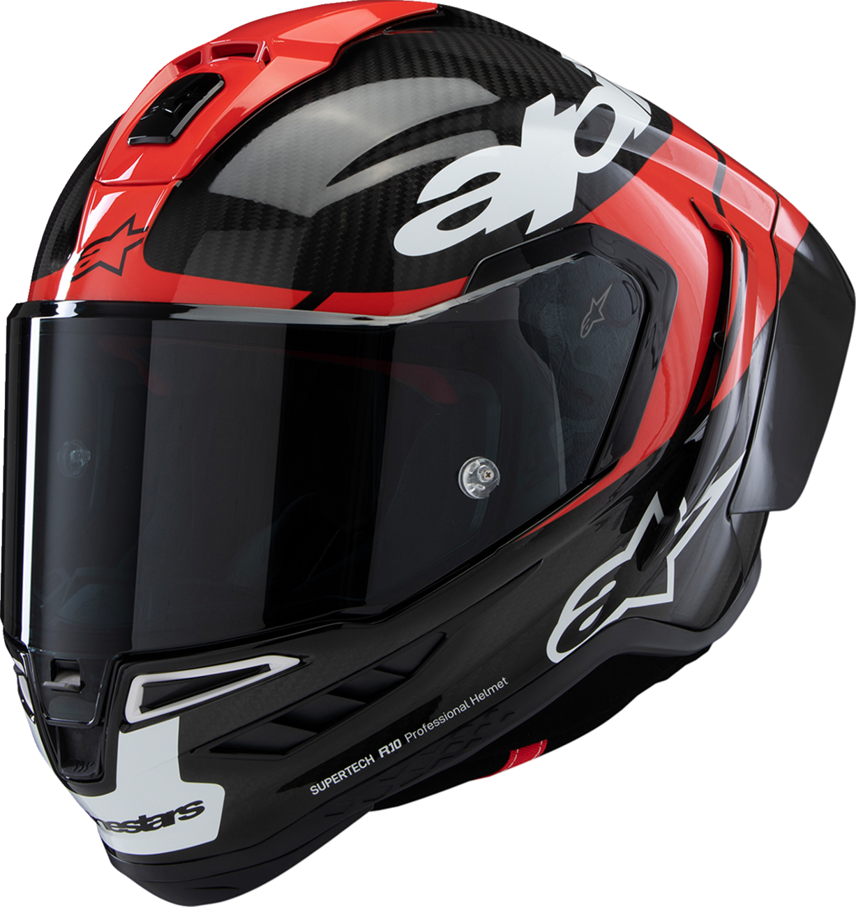 ALPINESTARS Supertech R10 Helmet - Element - Carbon/Red/White - 2XL 8200324-1363-XXL