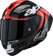 ALPINESTARS Supertech R10 Helmet - Element - Carbon/Red/White - 2XL 8200324-1363-XXL