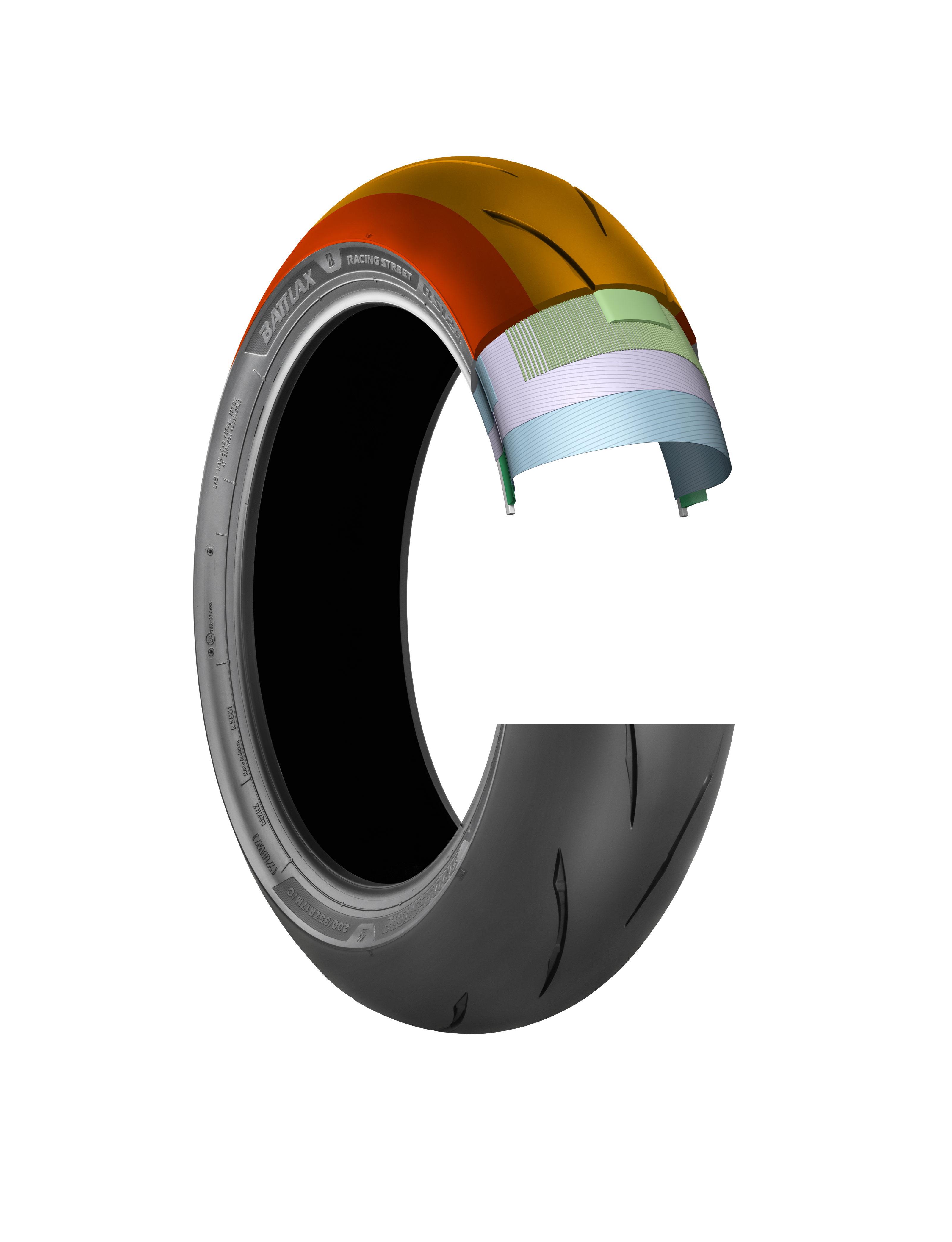 Tire Battlax Rs12 Rear 190/55zr17 75w Radial Tl