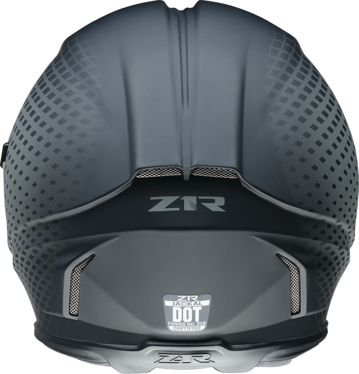 Z1R Jackal Waveform gray full face street helmet for adults, size XS, featuring sleek design and detailed graphics.