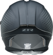 Z1R Jackal Waveform gray full face street helmet for adults, size XS, featuring sleek design and detailed graphics.