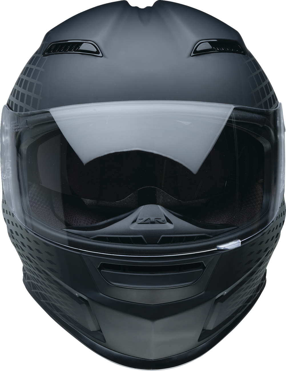 Z1R Jackal Waveform Gray full face street helmet for adults, size XS, with sleek design and ventilation features.