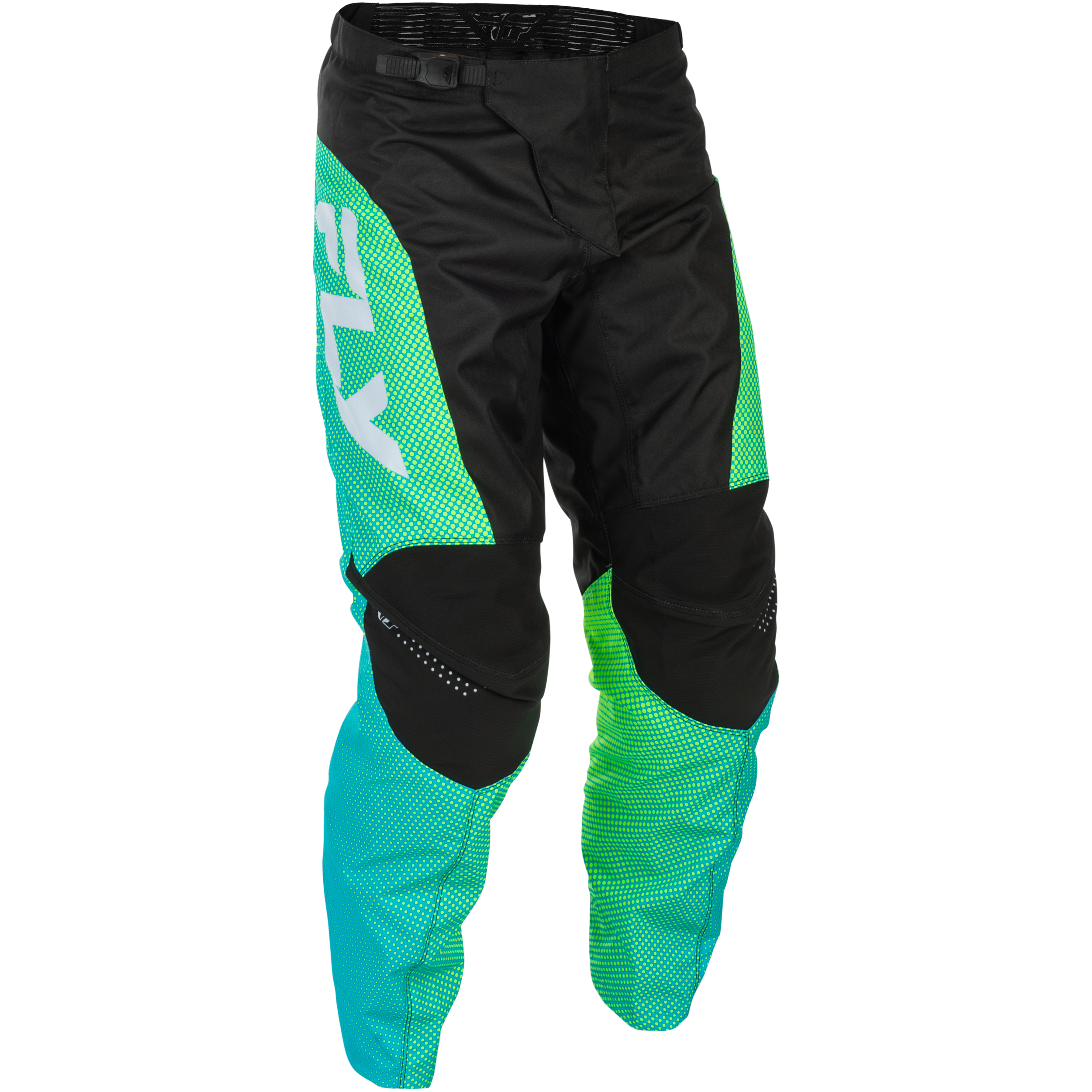 F 16 Pants Aqua/Black/White Sz 28