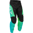 F 16 Pants Aqua/Black/White Sz 28