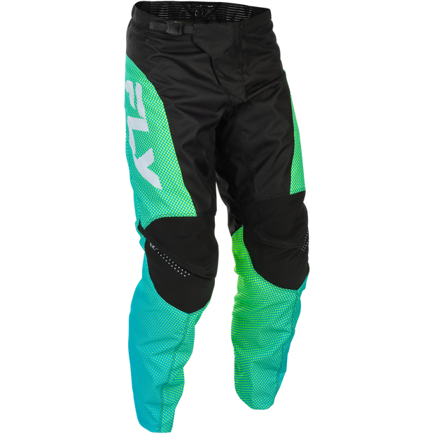 F 16 Pants Aqua/Black/White Sz 28