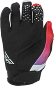 Youth Kinetic Gloves Grey/Red/Purple/Black Yl